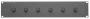 LR-6030, 19"-Lautsprecher-Reglerfeld, 6 x 30 W, 100 V, 2 HE